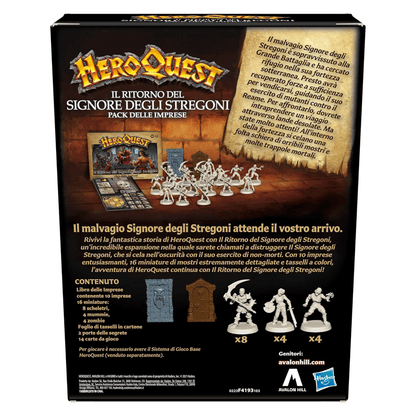 Heroquest espansione Il Ritorno del Signore degli Stregoni Hasbro 5010993938865