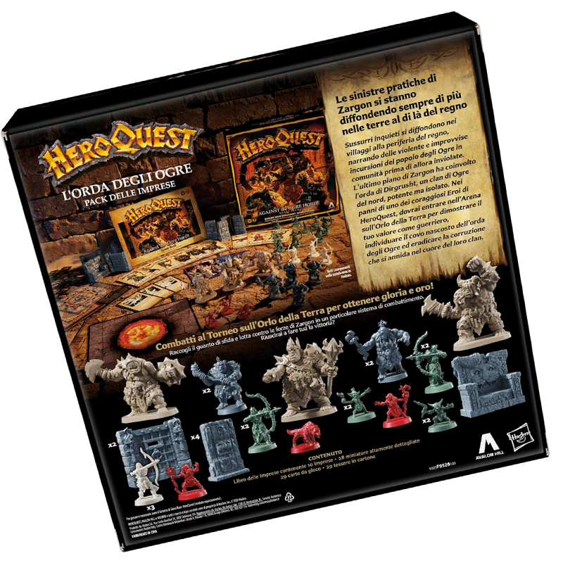 Heroquest espansione L'Orda degli Ogre Hasbro Avventura Family 5010996223234