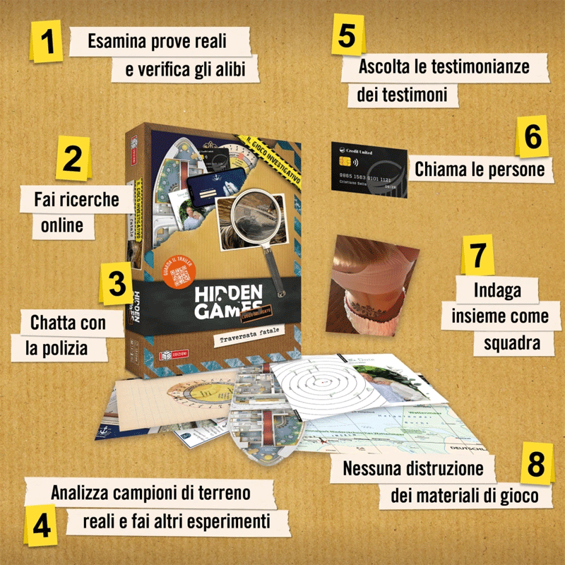 Hidden Games - Traversata fatale Ms Edizioni Investigativi Esperti 9791255770534