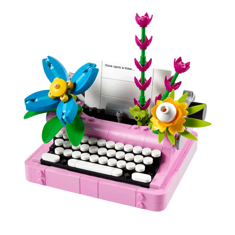 Macchina da scrivere con fiori 3 in 1 LEGO Creator 31169