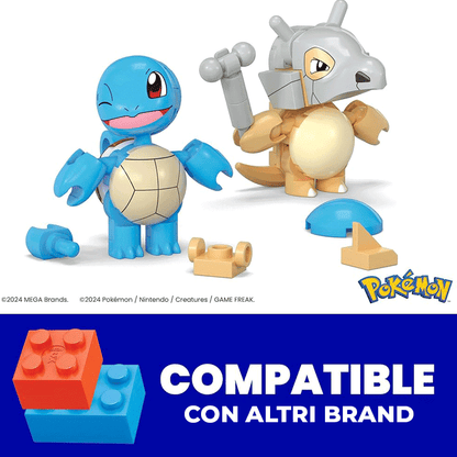 Mega Construx Pokemon Pokeball 2-Pack Squirtle e Cubone 194735235728