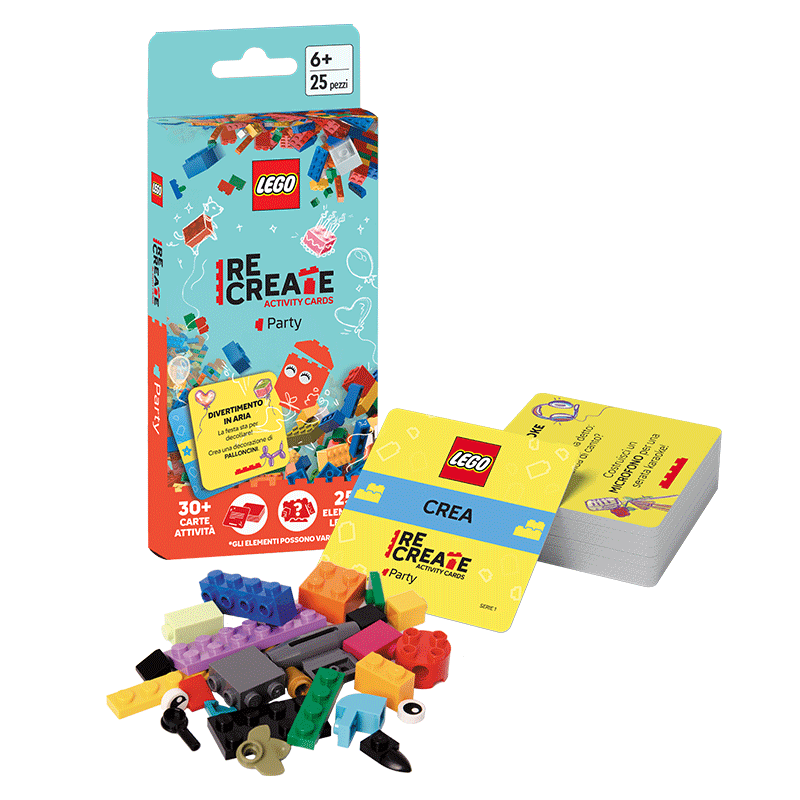 ReCreate Activity Cards Party LEGO carte party games 8054144618005