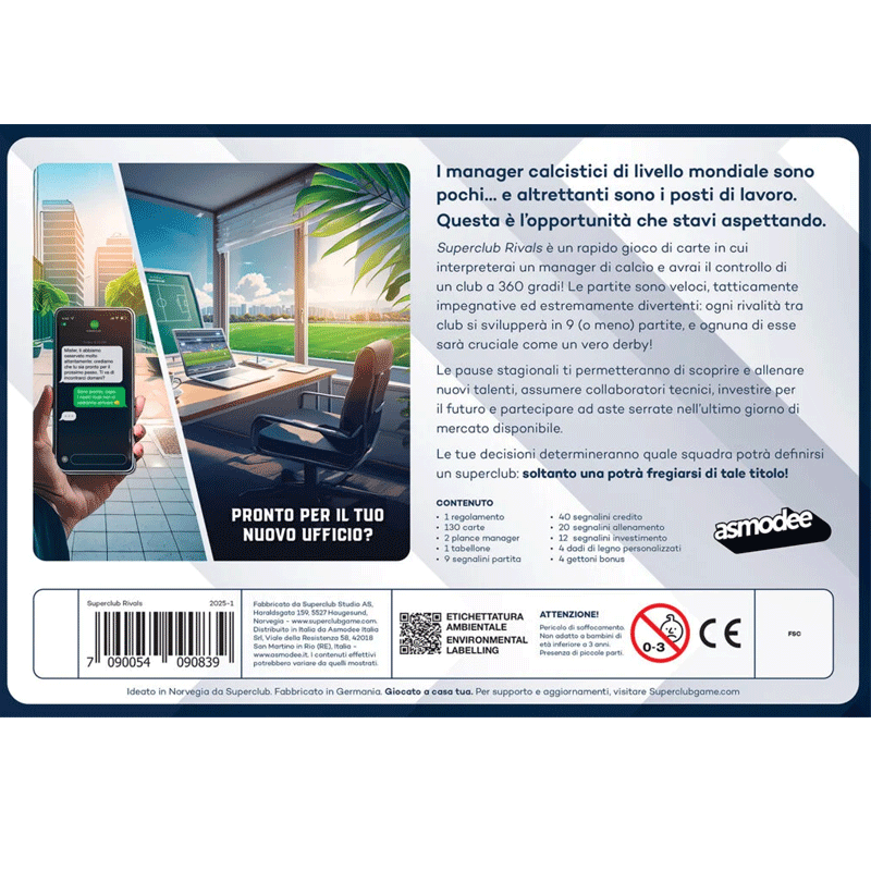 Superclub Rivals Asmodee Carte duel Games 7090054090839