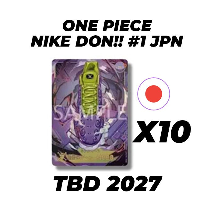 Carta Promo 10x Don Nike Tipo 1 - One Piece Card Game JAP