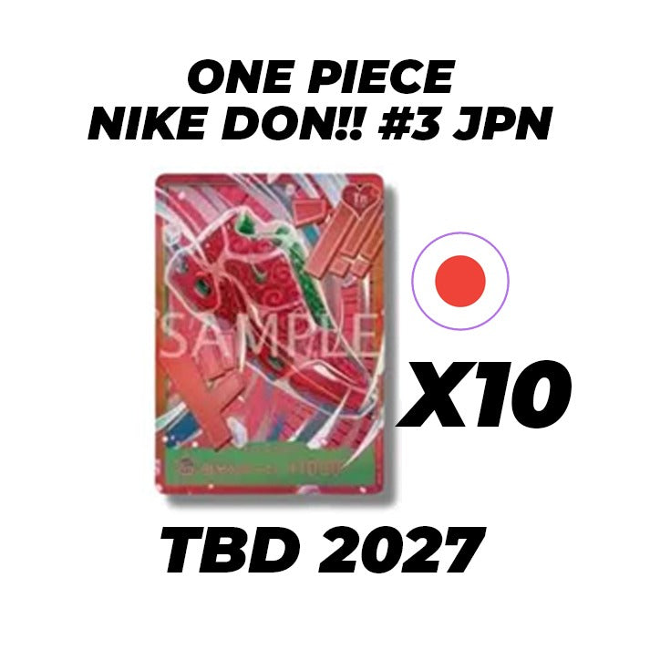 Carta Promo 10x Don Nike Tipo 3 - One Piece Card Game JAP