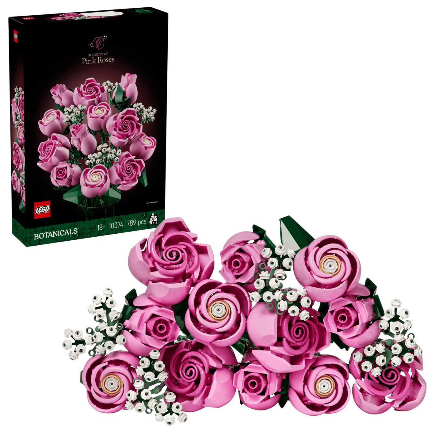 Bouquet di rose rosa Lego Botanicals 10374