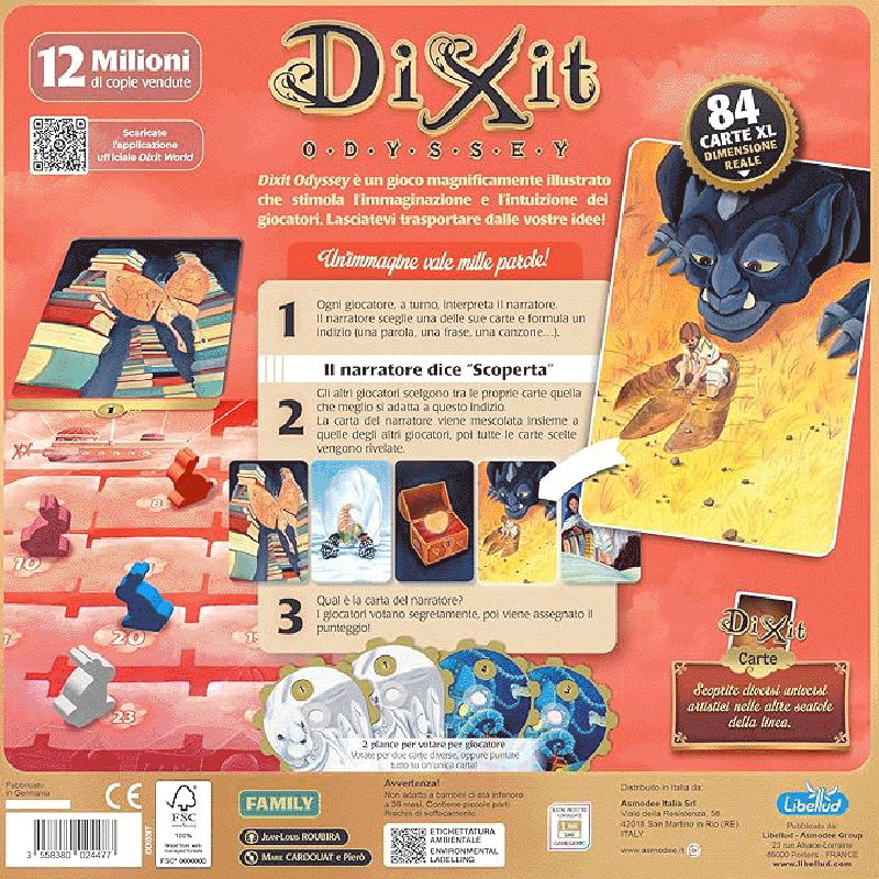 Dixit Odyssey - nuova edizione- Asmodee Carte Family 3558380024477