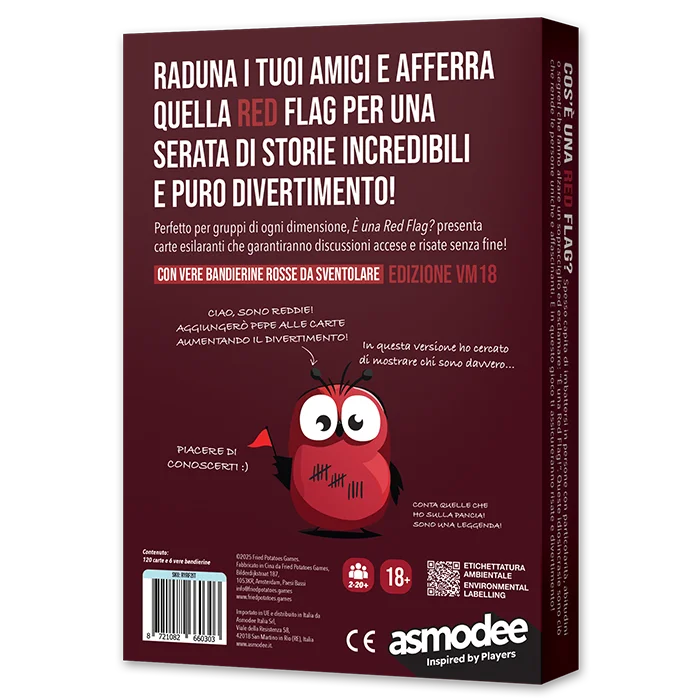 È Una Red Flag? Edizione VM18 Asmodee Carte Party Games 8721082660303