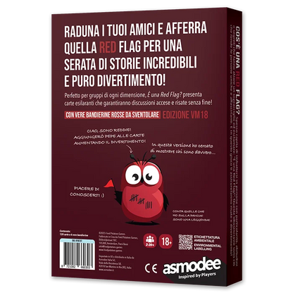 È Una Red Flag? Edizione VM18 Asmodee Carte Party Games 8721082660303