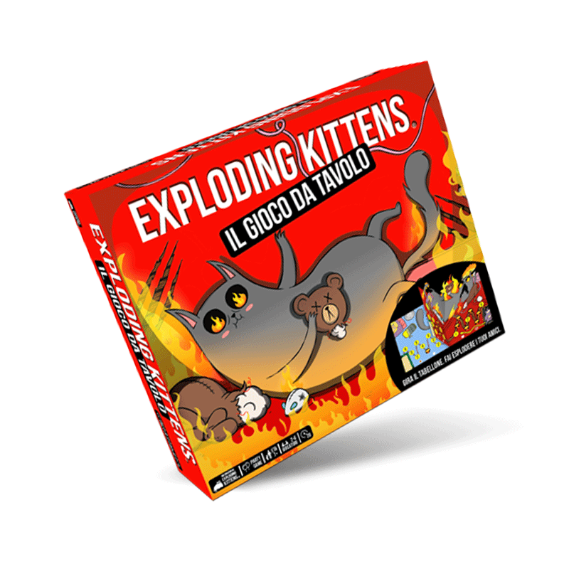 Exploding Kittens Gioco Exploding Kittens - Il gioco da tavolo Asmodee Carte Party Games 08101 ...