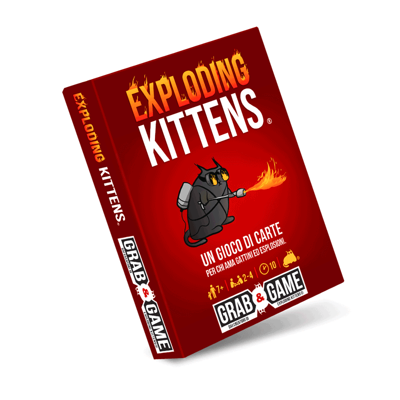 Exploding Kittens Grab & Game 2.0 Asmodee Carte Party Games 0810171410337