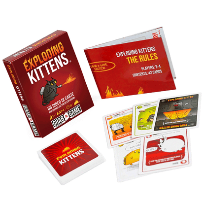 Exploding Kittens Grab & Game 2.0 Asmodee Carte Party Games 0810171410337