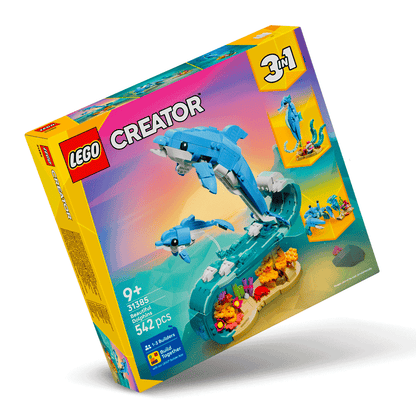 Animali marini: meravigliosi delfini 3 in 1 LEGO Creator 31385