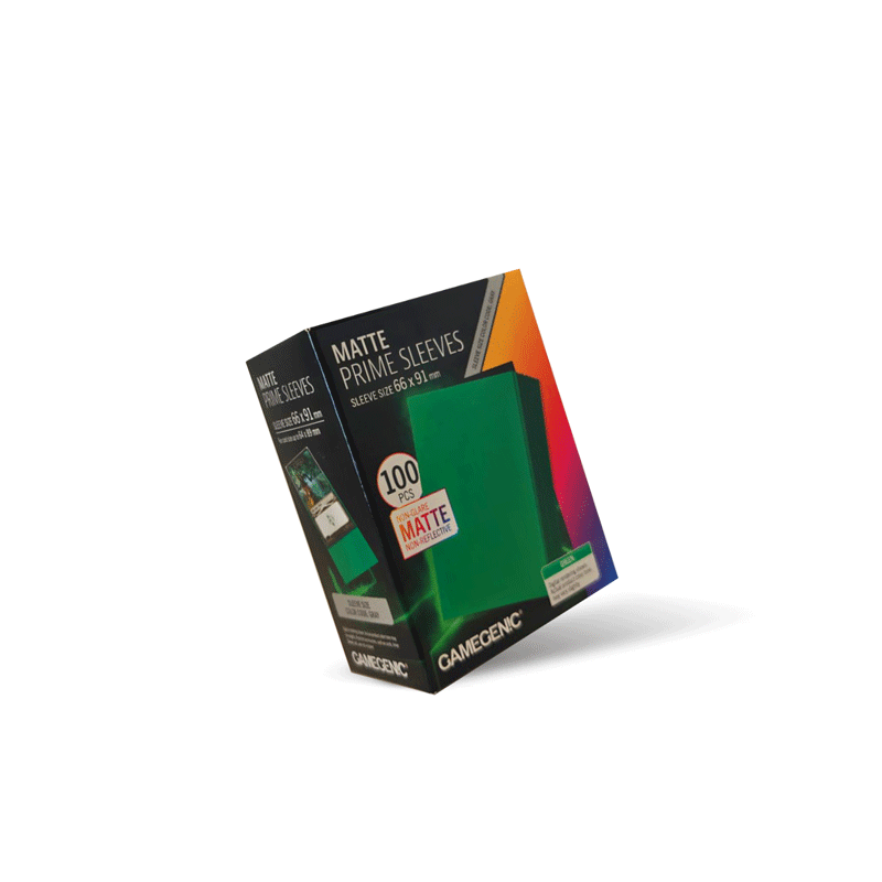 Bustine protettive Matte Prime Sleeve Gamegenic GREEN Non Glare 4251715419526