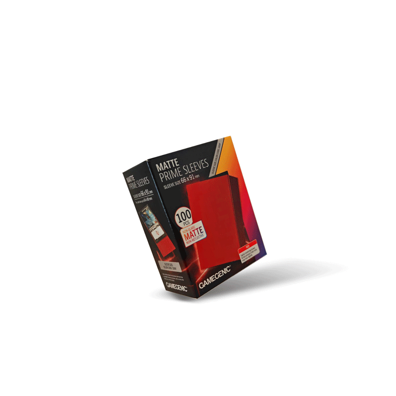 Bustine protettive Matte Prime Sleeve Gamegenic RED Non Glare 4251715419519