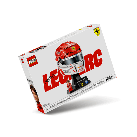 Casco di Charles Leclerc Scuderia Ferrari HP Lego Editions 43014