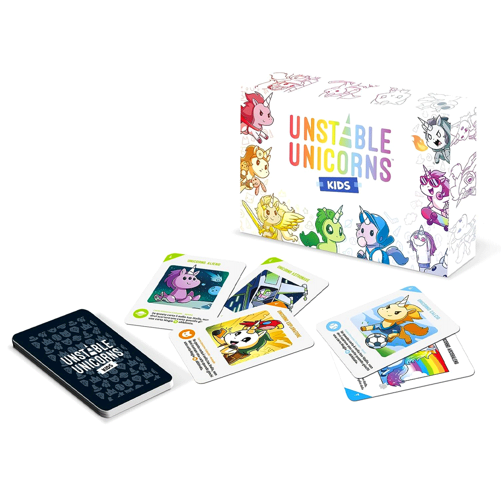 Unstable Unicorns KIDS Asmodee Carte Party Games 3558380109709