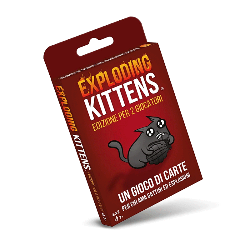 Exploding Kittens Per Due Asmodee Carte Party Games 0810083041810 ...