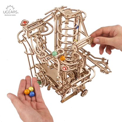 Pista da biglie 4 - Scivolo a Spirale - modellini UGEARS 4820184121492